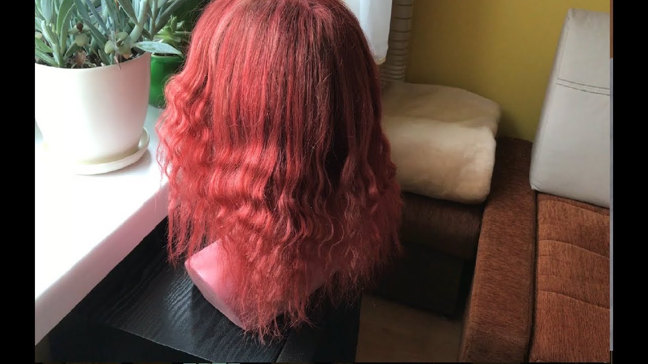 Farbowanie włos&oacute;w (blond to Fire red)