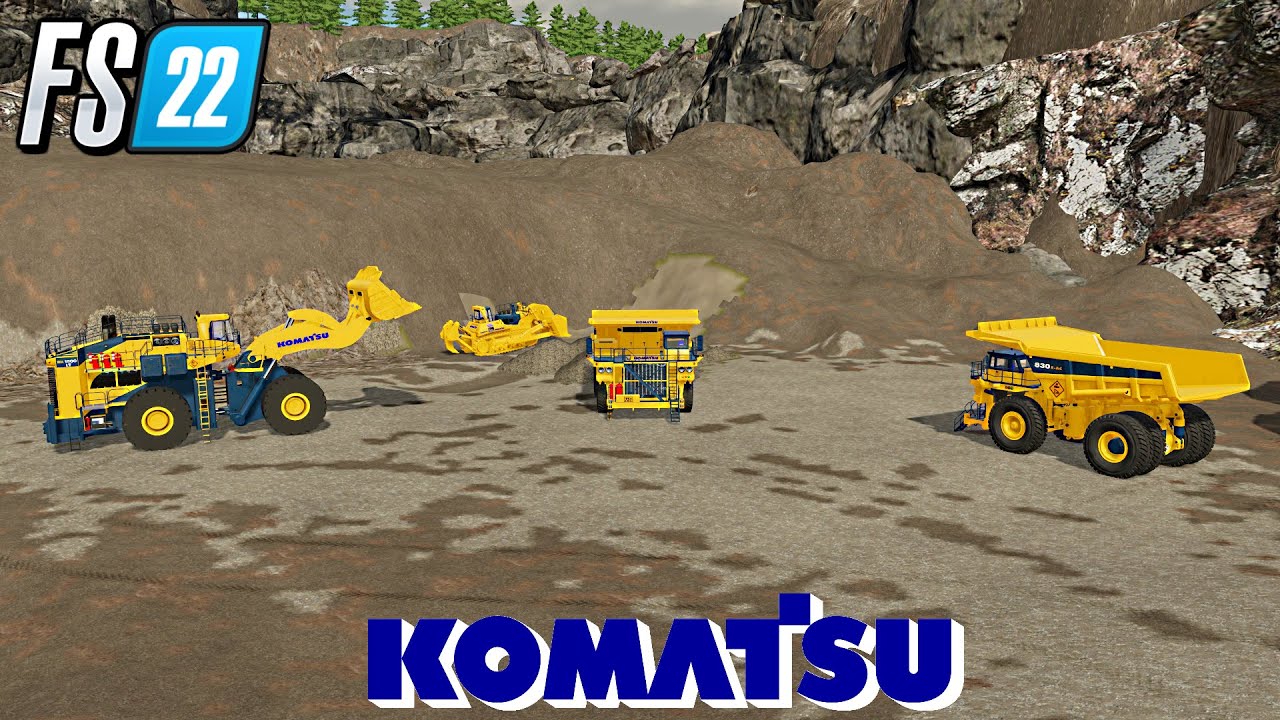 FS22 🚧 Komatsu Mining Machines 🚧 Farming Simulator 22 Mods