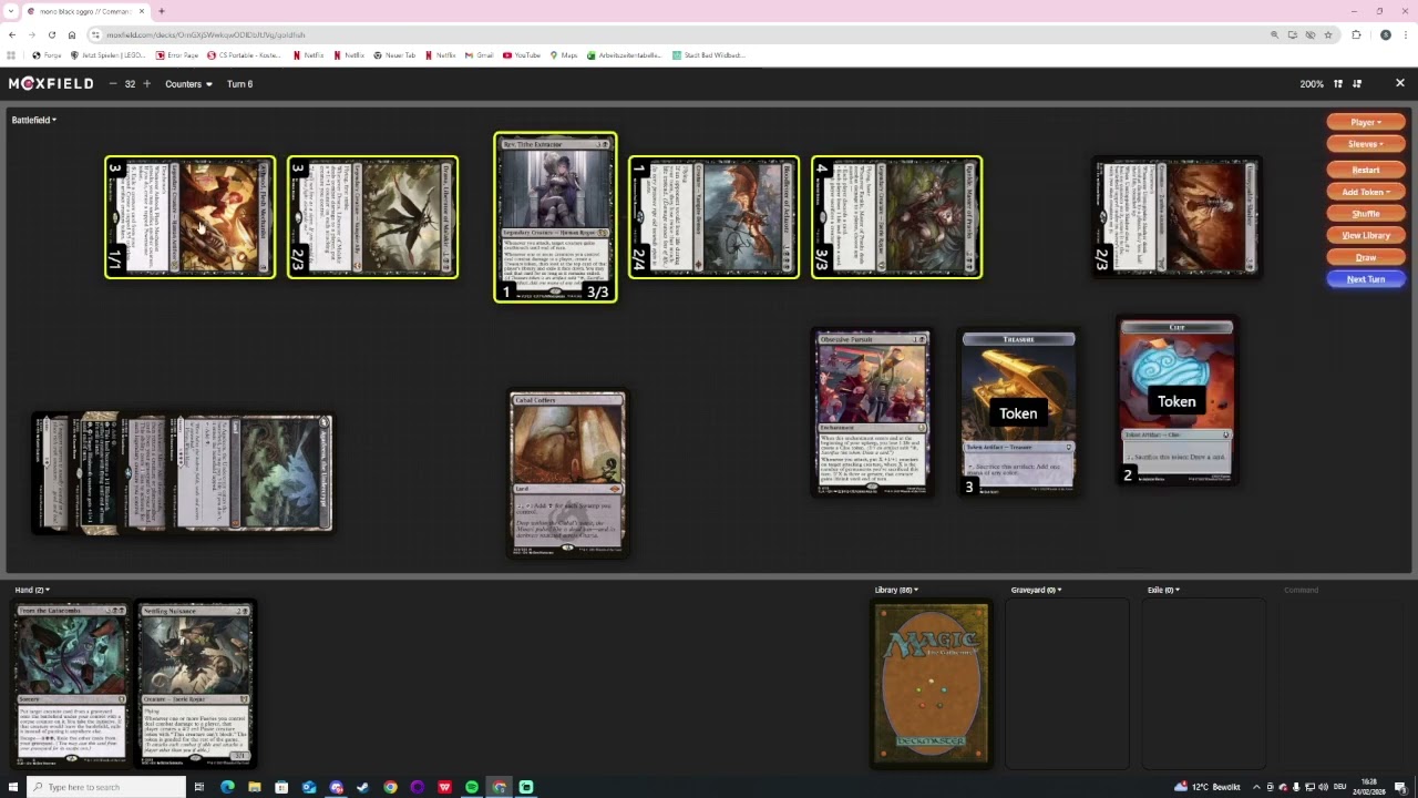mono black tempo commander deck