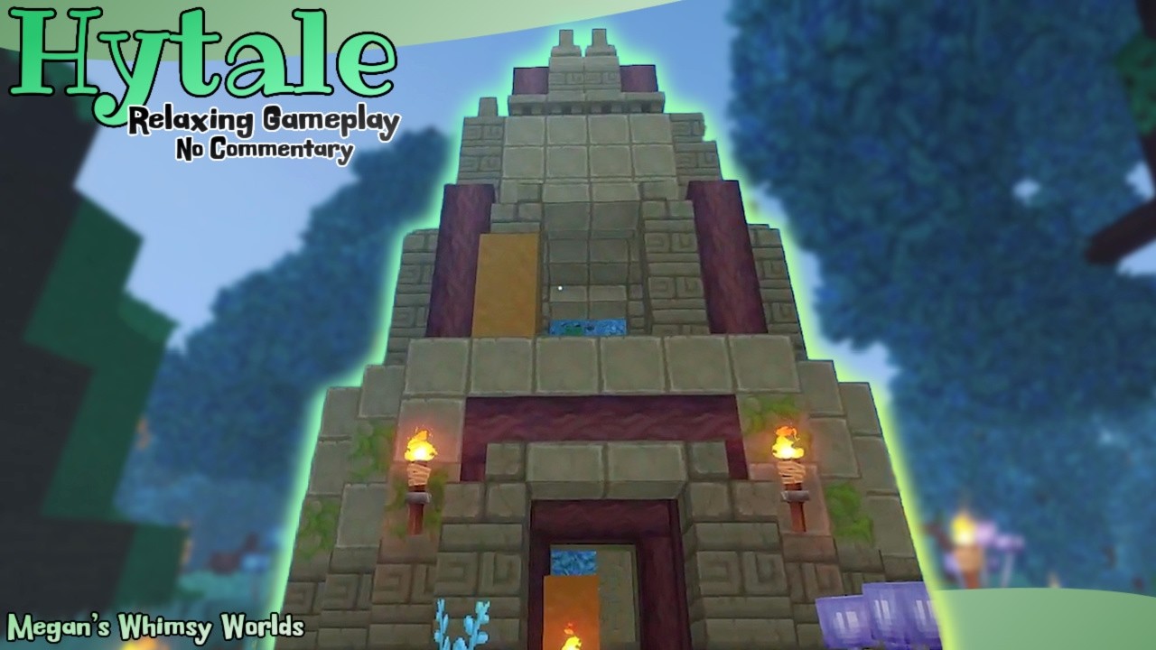 Hytale Relaxing Gameplay | Our MAGE Tower! - (No Commentary)