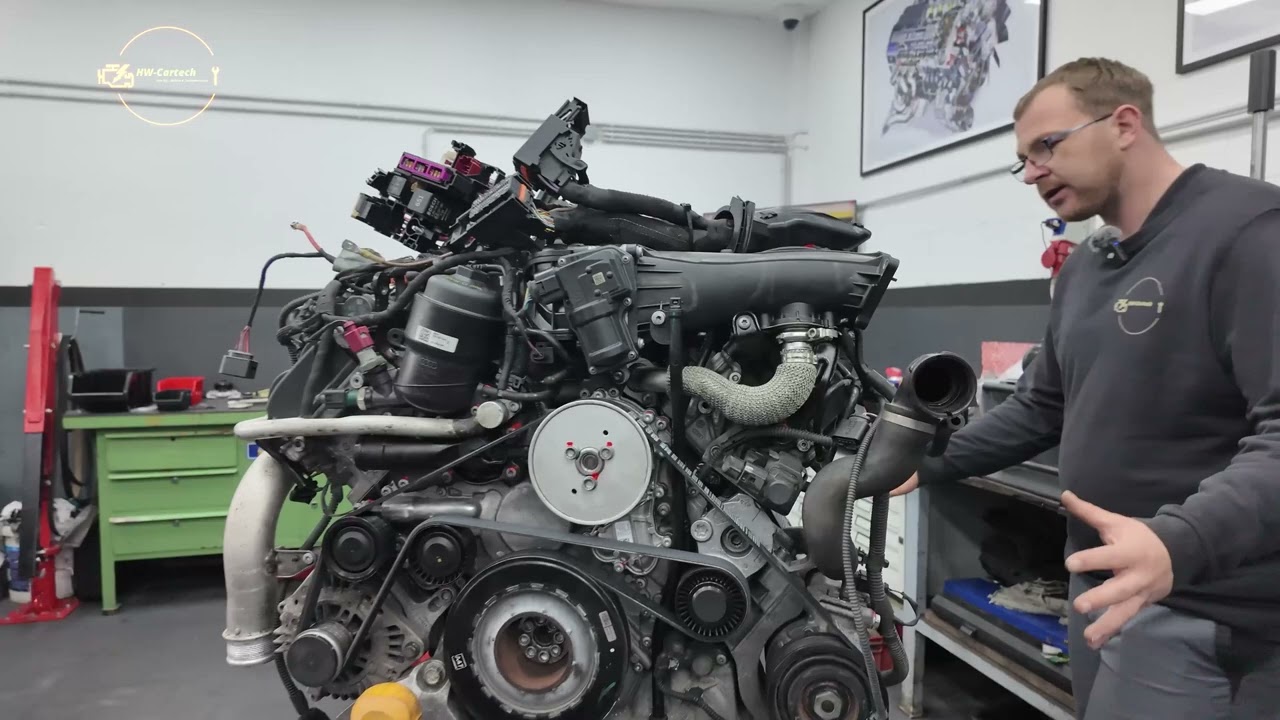 Mercedes OM642 Motor &ndash; komplett revidiert nach schwerem Lager- und Kurbelwellenschaden