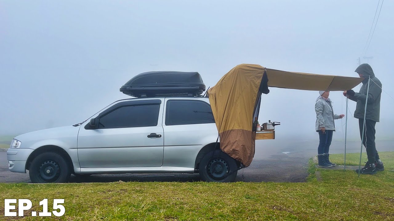 ACAMPAMOS NO PICO DA SERRA COM MUITA NEBLINA! T3 EP.15