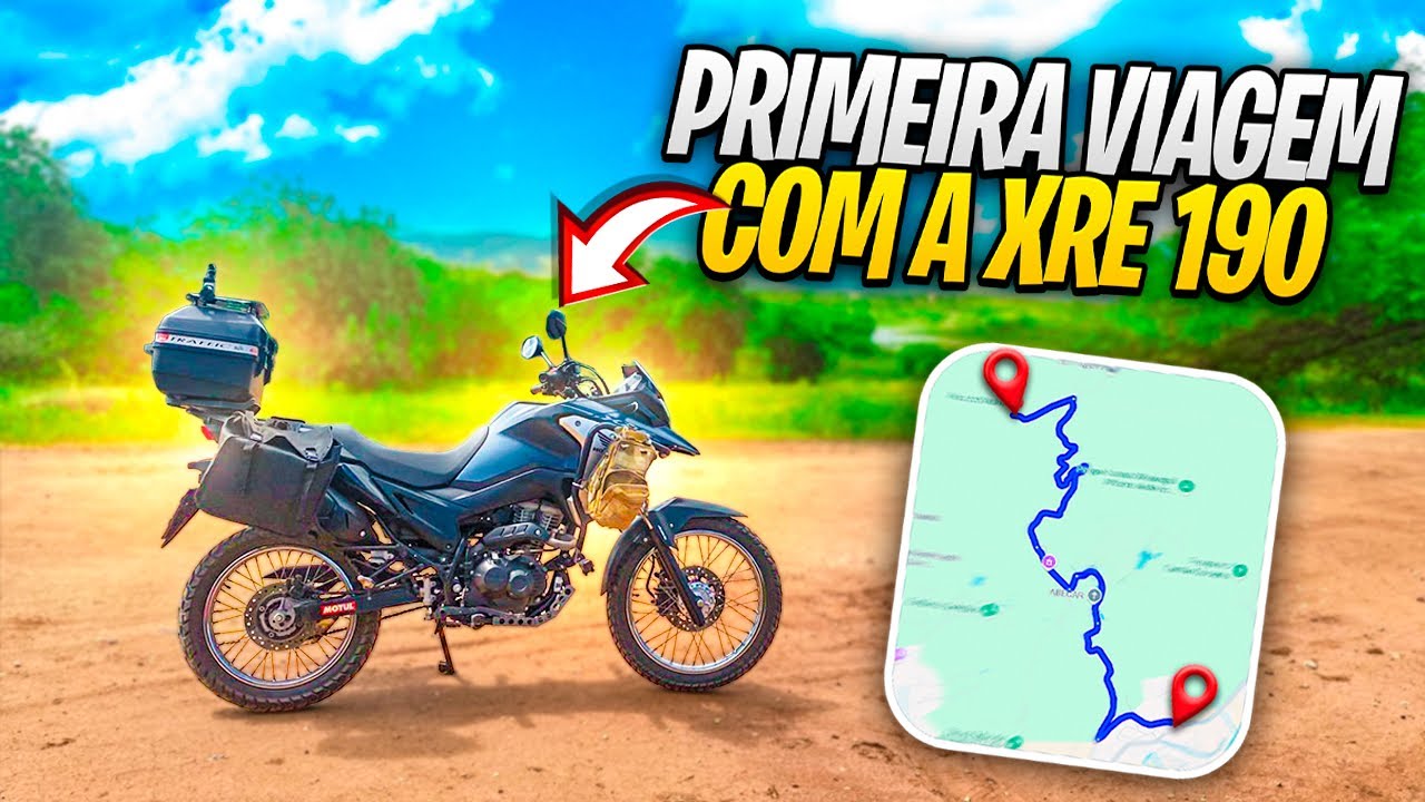 PRIMEIRA VIAGEM COM A XRE 190 !!