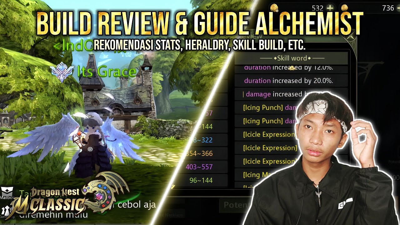 Build Review & Guide Alchemist Cap 40! Pake Potent Ini Agar Damage Maximal!! - DRAGON NEST M CLASSIC