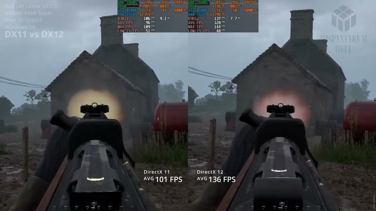 Hell Let Loose DirectX 11 vs DirectX 12