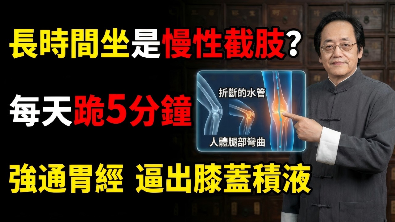 胃病是餓死的？視力下降非手機之過？物理學揭秘：膝蓋竟是肝臟的「液壓閥」，一招金剛跪重啟人體閉環電路#中醫 #倪海廈 #經方派 #黃帝內經 #養生 #中醫物理學 #自愈力 #陽氣 #金剛跪 #經絡疏通