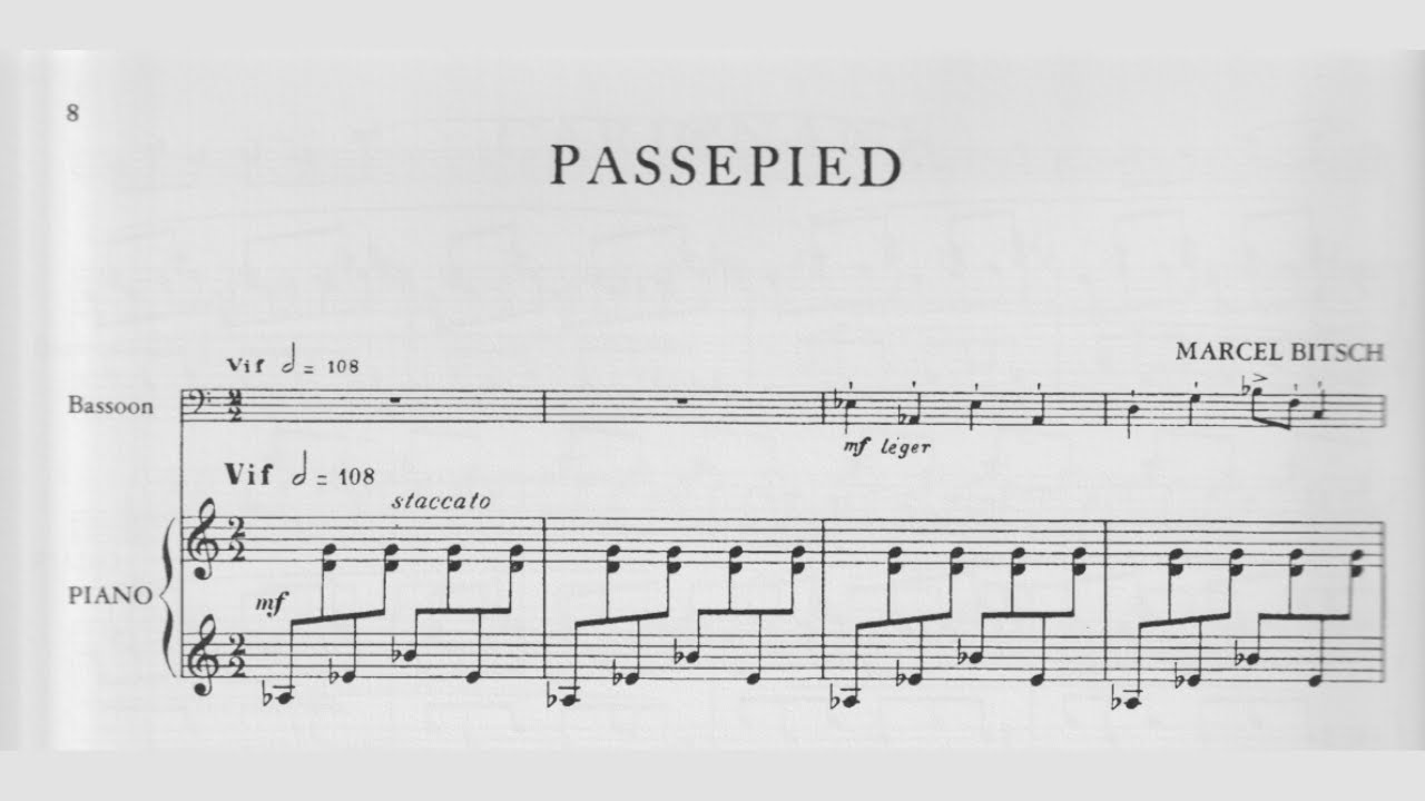 Marcel Bitsch: Passepied (19XX)