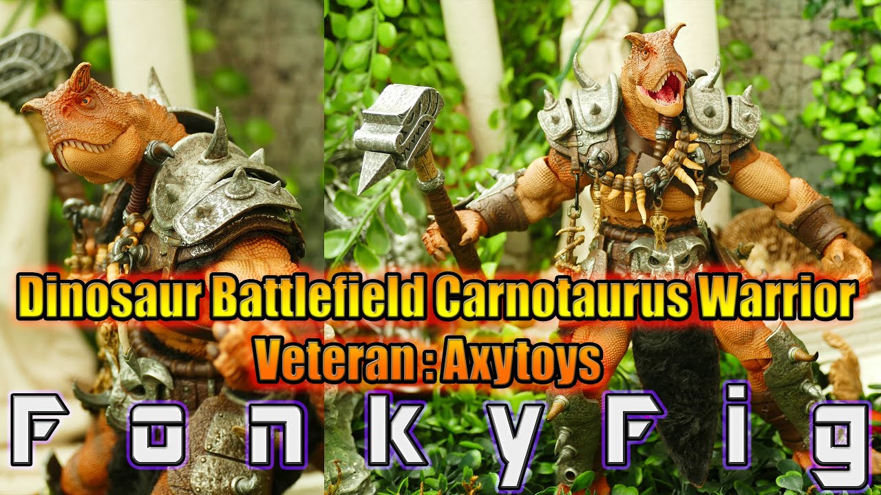 Dinosaur Battlefield Carnotaurus Warrior Veteran (Axytoys) - Les Review de la Fouine Collectionneuse