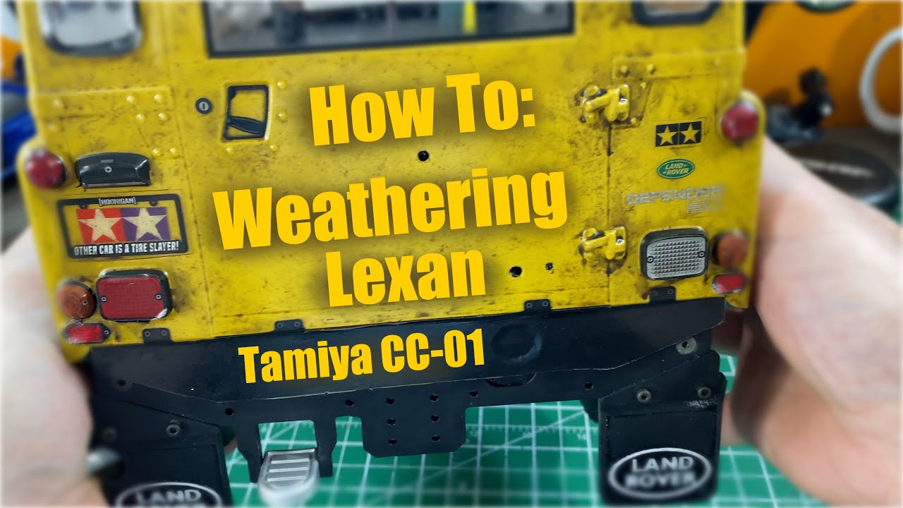 How To: Weathering and Ageing Lexan RC Body. Tamiya D90 Defender on the CC-01 Chassis