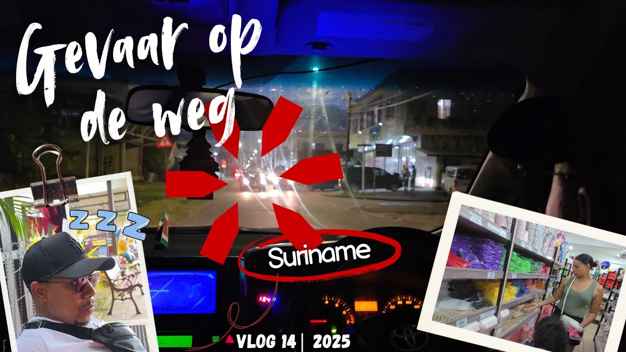 SURINAME VLOG #14 - EEN GEVAAR OP DE WEG IN DE FRANCHEPANESTRAAT 🇸🇷