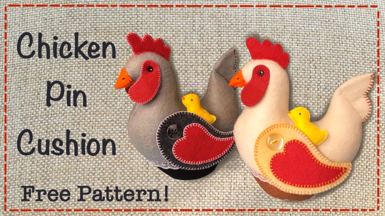 How to sew a Chicken Pincushion || FREE PATTERN || Full Tutorial with Lisa Pay