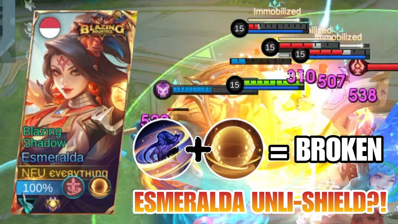 ESMERALDA'S SHIELD + AEGIS SPELL = BROKEN?! [MUST TRY!!] | ESMERALDA BEST BUILD & EMBLEM 2025 ~ MLBB