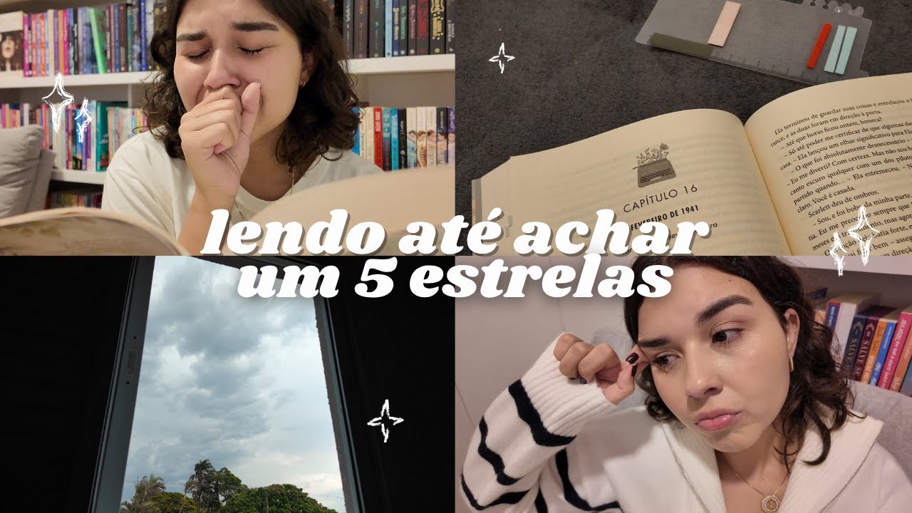 vlog: lendo até encontrar um livro 5 estrelas