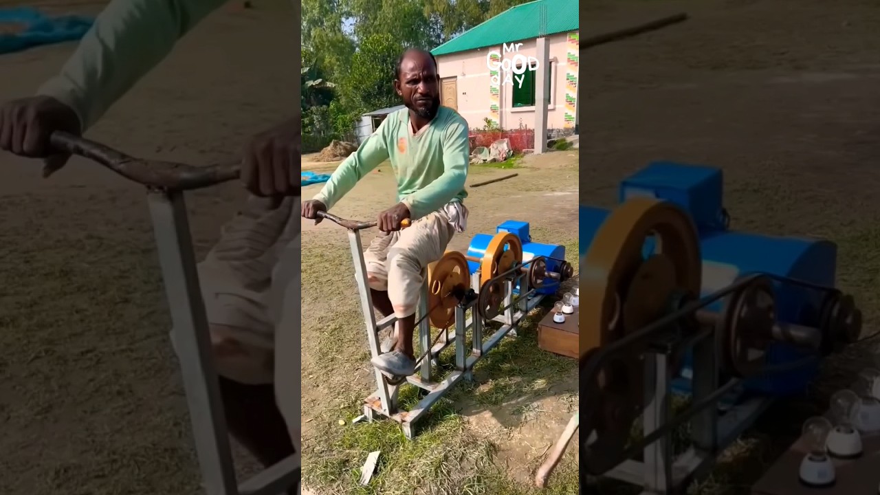 Bicycle Generator for Agricultural Power #shorts