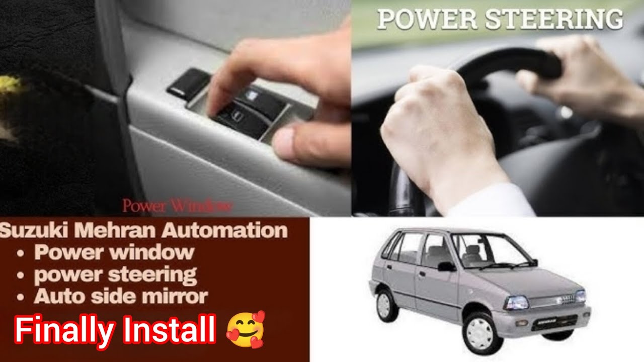 Suzuki Mehran | Power steering , Power Window , Retractable Mirror Finally Install 🥰😍🔥🔥💞💕 In 2025 ✌️