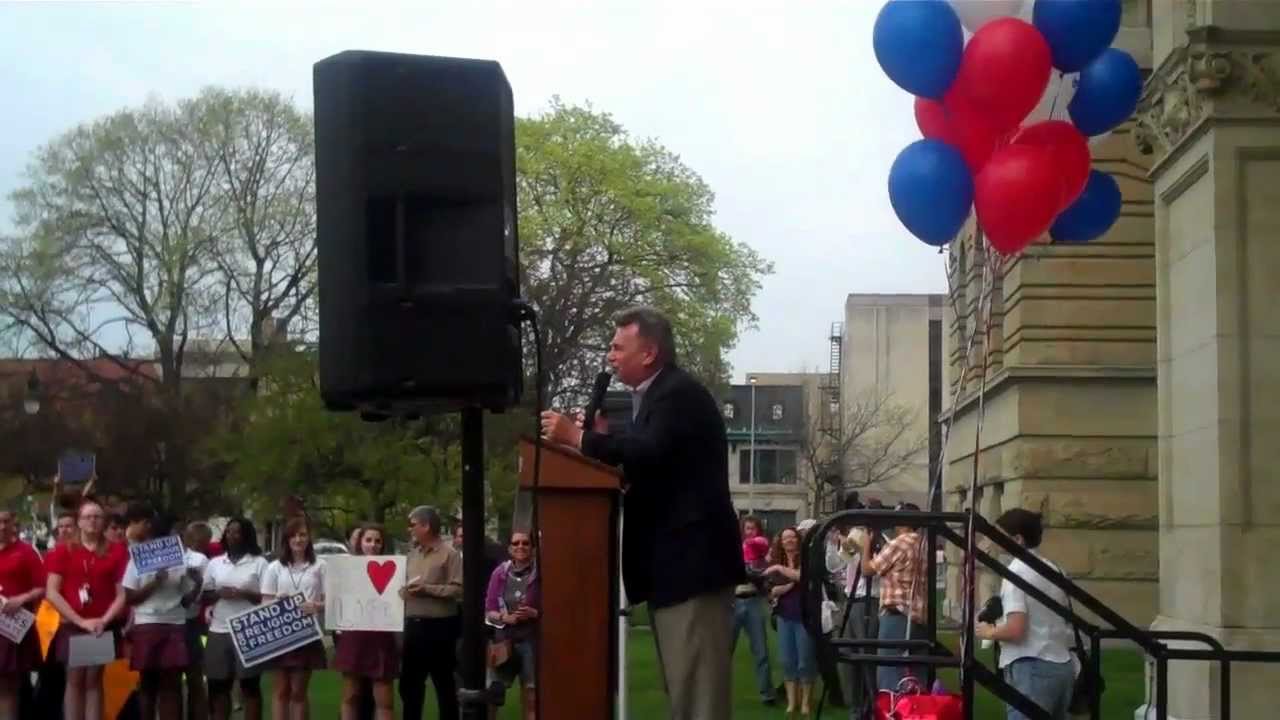 Fr. Mark Hodges-HHS Stand Up Rally, March 23, 2012