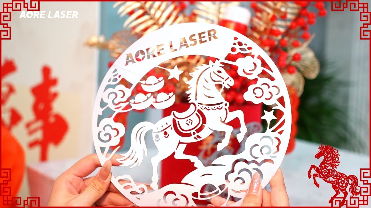 How do laser cutters celebrate the Year of the Horse? Like this. 🐎✨