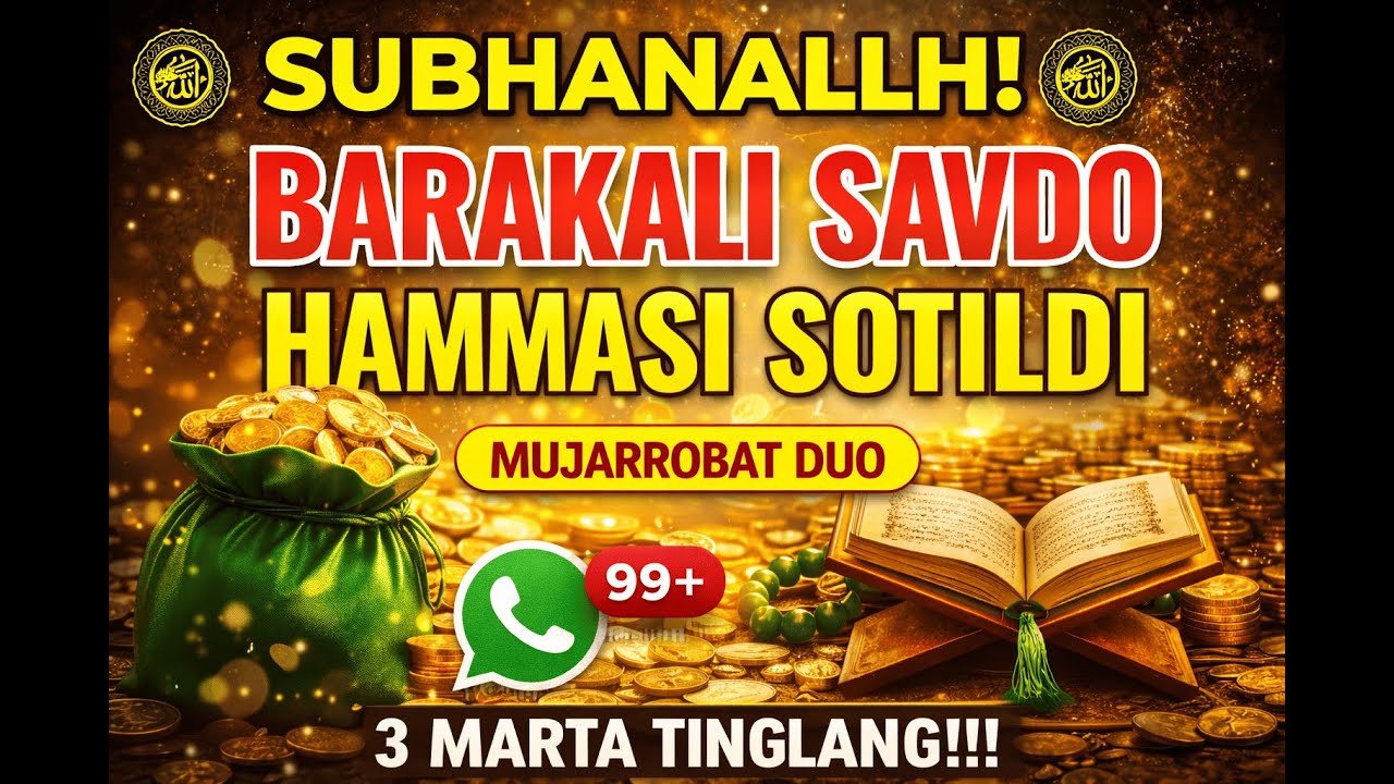 KUN FAYAKUN 🤲🤲 Atigi 1 Marta Tinglang | Savdo Ochiladi, Mijozlar O‘zlari Keladi