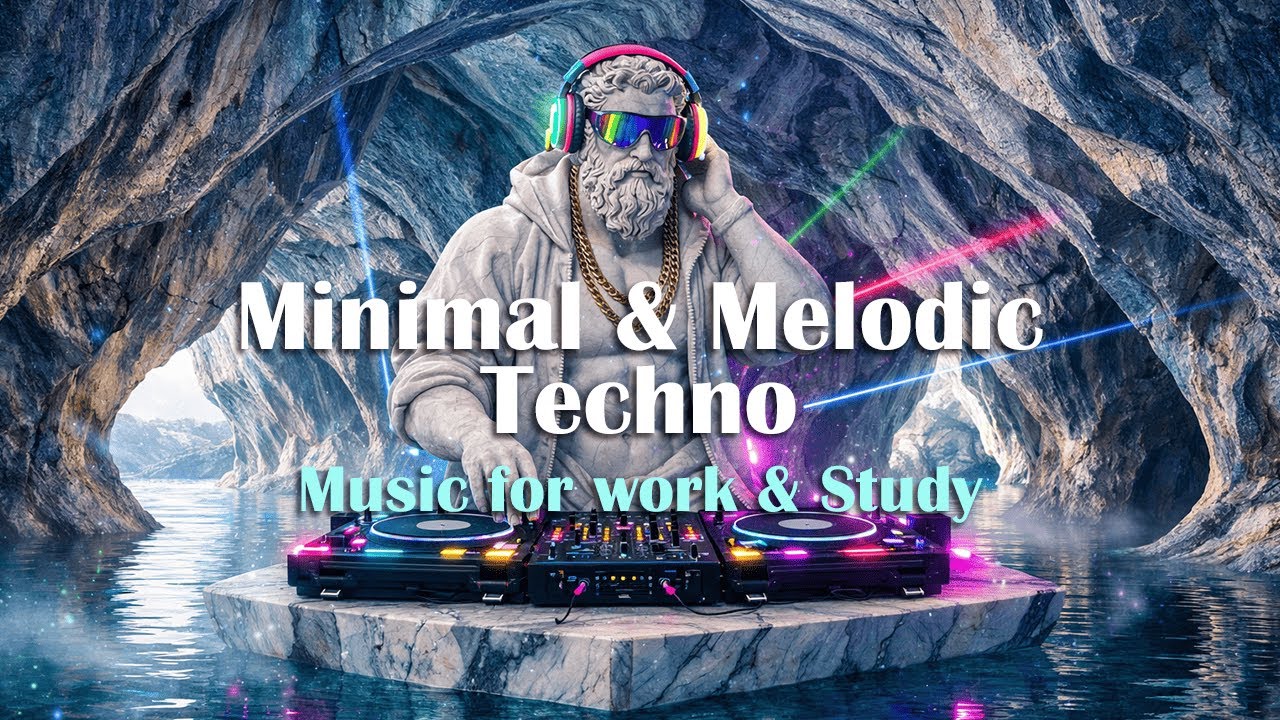 Minimal & Melodic Techno 122 BPM Focus Mix | Futuristic Marble Caves