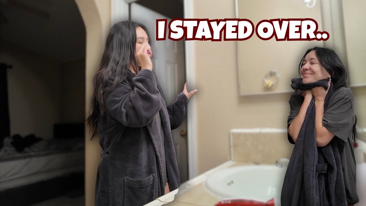 GRWM AT MY BOYFRIENDS HOUSE