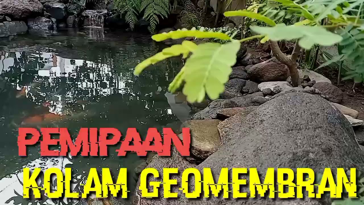Pemipaan, skimer dan rumah pompa kolam geomembran