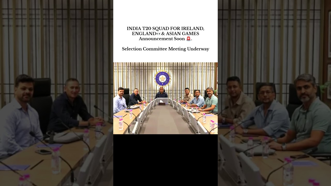 🚨 BREAKING: BCCI Selection Meeting UNDERWAY! Three Mega Squads Announcement Imminent! 🇮🇳🔥👀