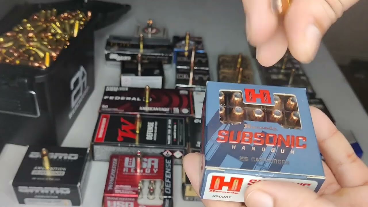 Different types of 9mm ammunition...24!