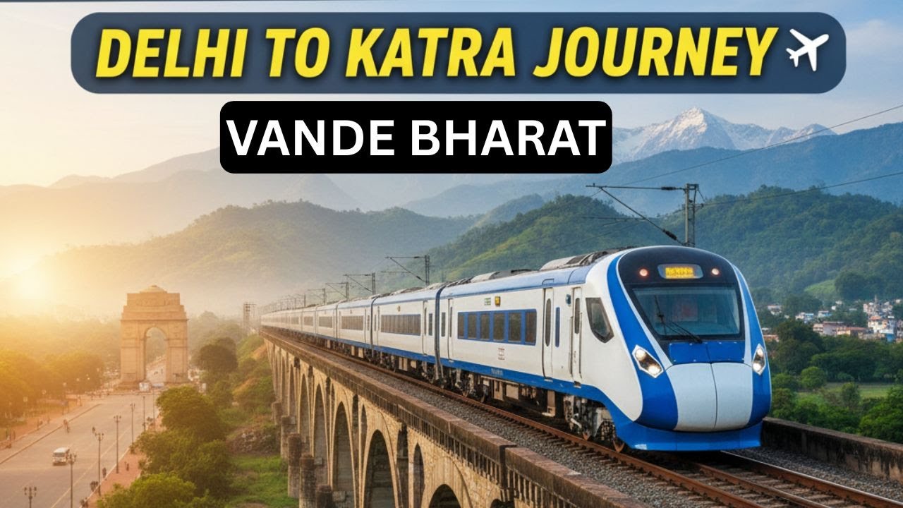 Delhi to Katra Vande Bharat Express ✨ Complete Journey Experience | Food, Speed & Comfort 😍|