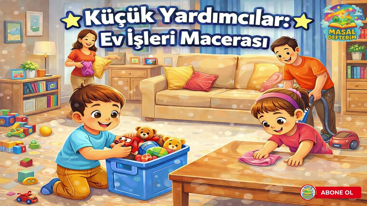 Küçük Yardımcılar🧹⭐ | Aile Değerlerini Anlatan Eğitici Çocuk Masalı #çocuklariçin