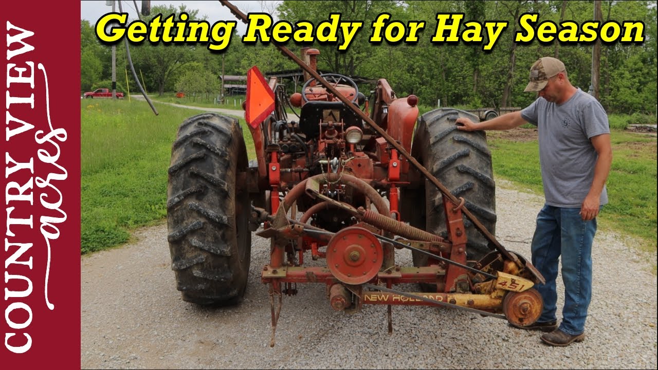 Fixing the Sickle Bar Mower we bought at auction.  New Holland 451 Sickle Bar Mower