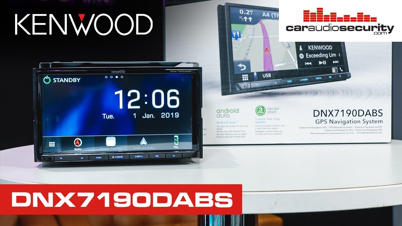 Kenwood DNX7190DABS Apple CarPlay, Android Auto, Navigation | Car Audio & Security