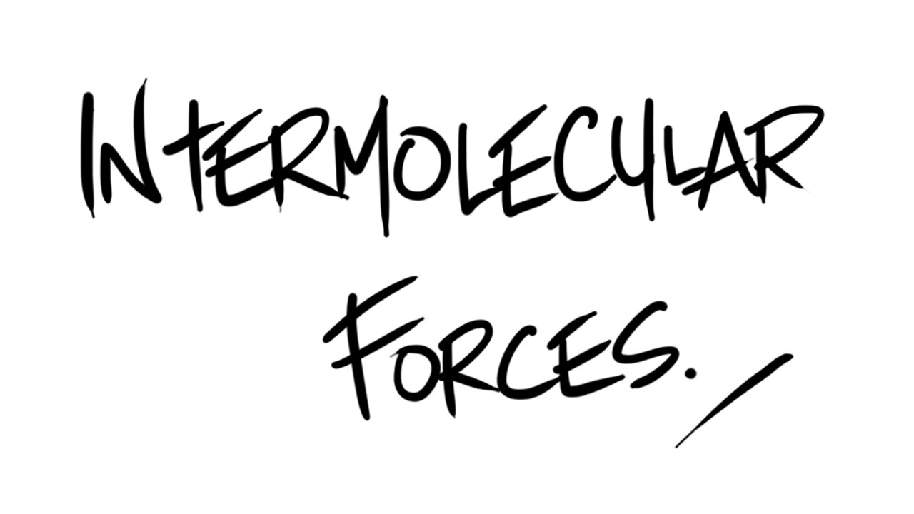 AQA A-Level Chemistry - Intermolecular Forces