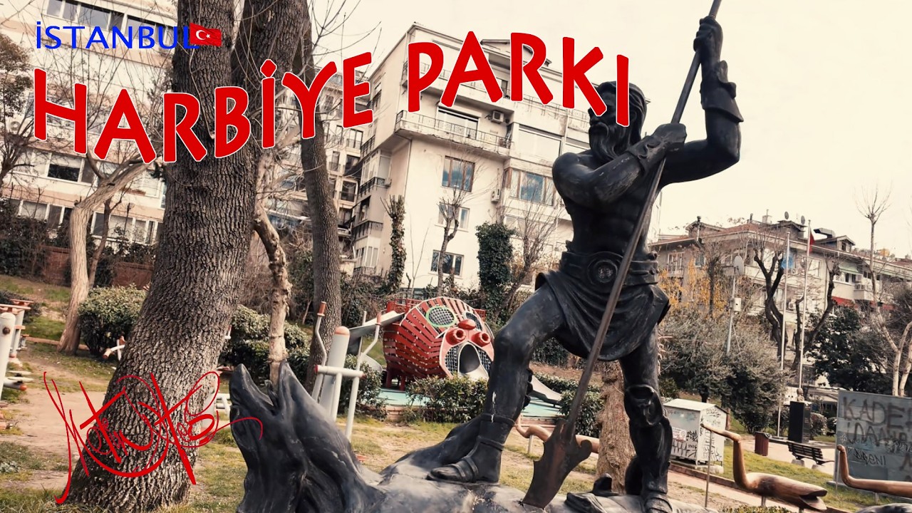 Adım adım İSTANBU / Harbiye Parkı 4K Walking Tour