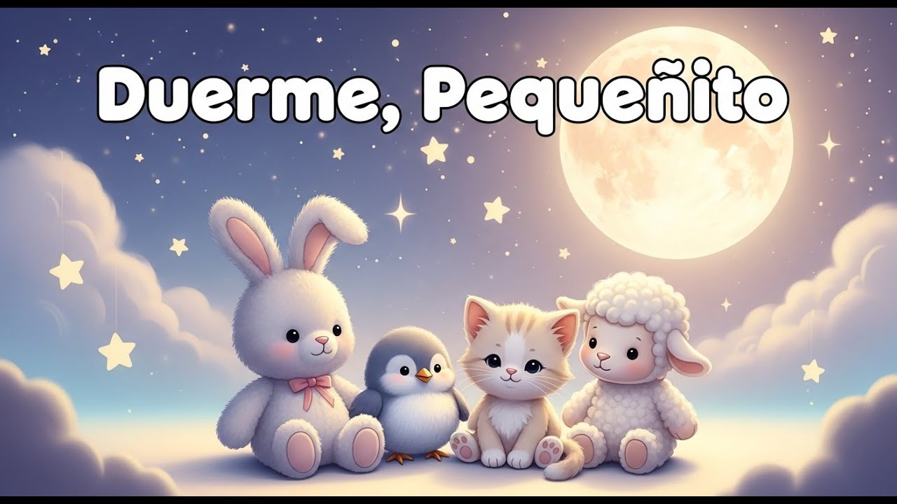 🌙 Duerme, Pequeñito | Canción de Cuna con Animales del Bosque 🐑🐰🐦🐱