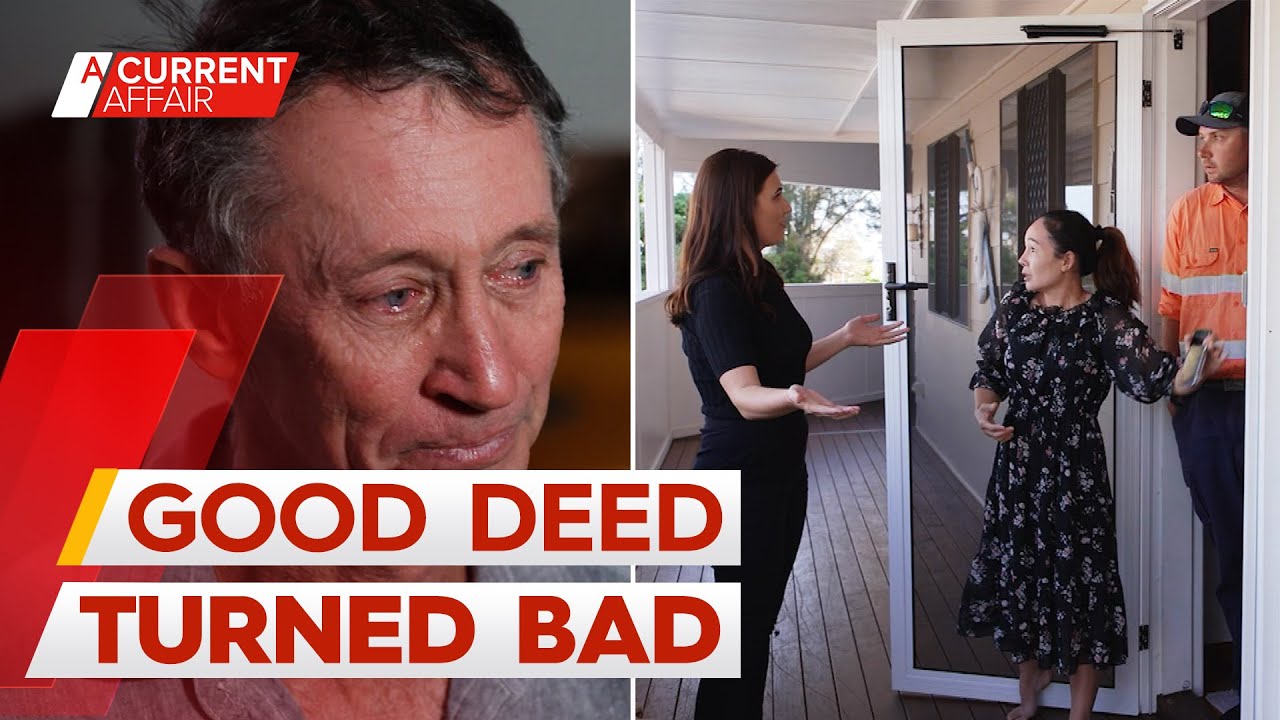 Grandfather's good deed backfires as colleague's family refuses to move out | A Current Affair