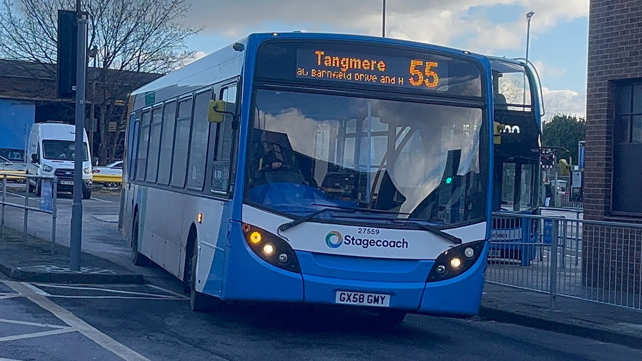 Part 1 | Semi-beasty Enviro | Stagecoach South | GX58 GMY 27559 | 55 to Tangmere