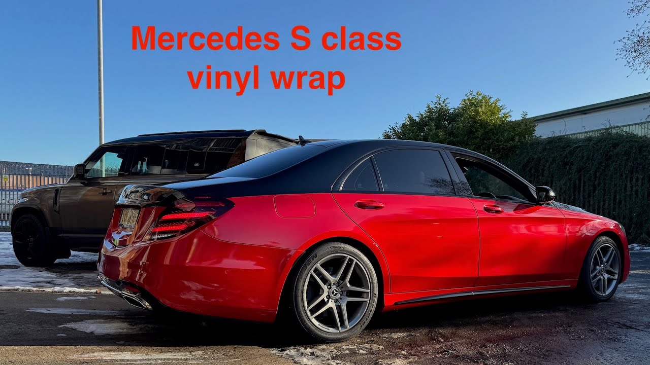 Mercedes S Class vinyl wrapping