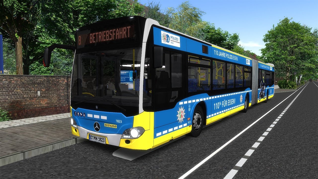 Richtig geiles Polizei-Repaint! - MB Citaro 2G - Ruhrbahn 1823 - Metropole Ruhrgebiet