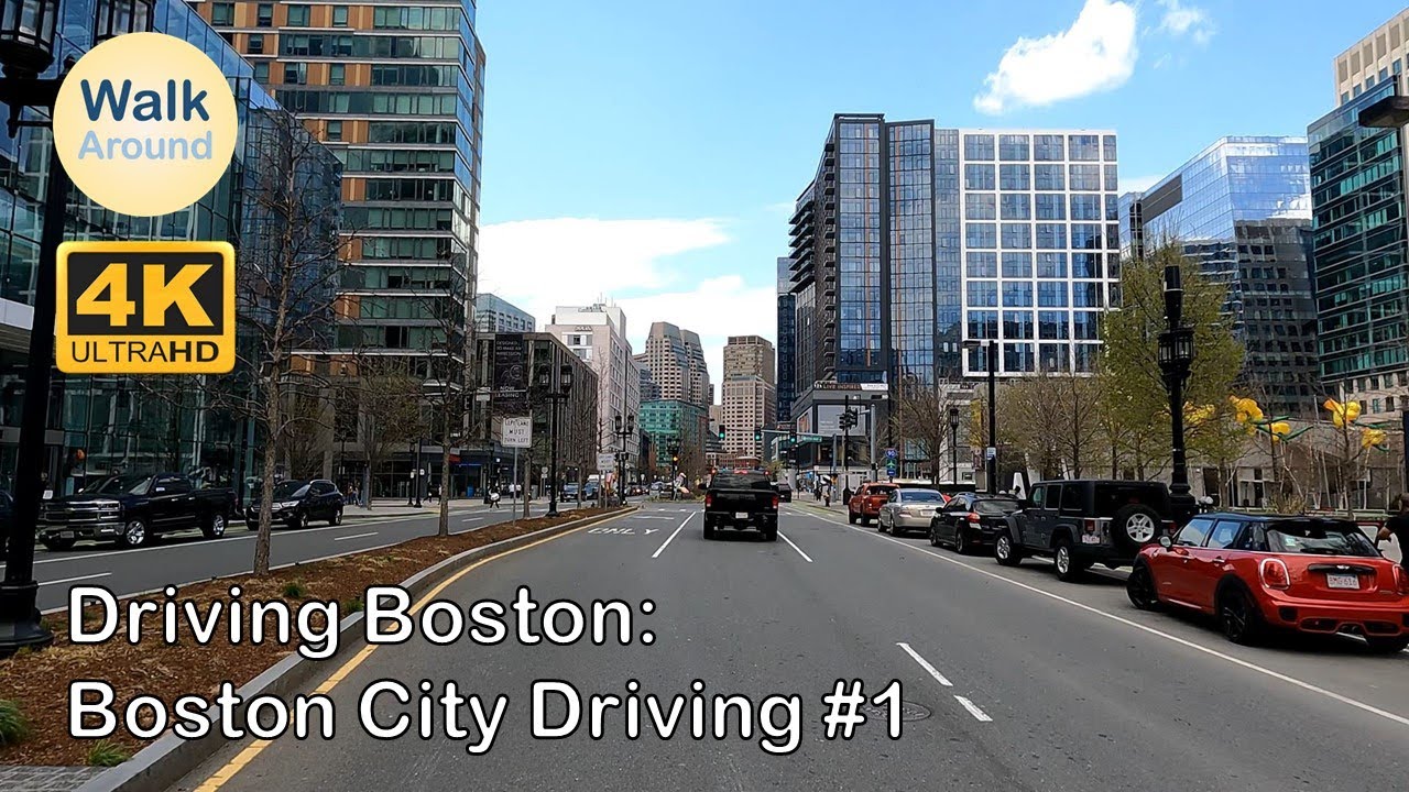 【4K60】 Driving - Boston City Driving #1