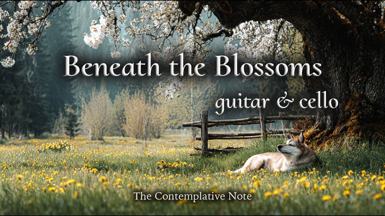 Rest Beneath the Blossoms 🌸 Soft Guitar & Cello for Calm and Comfort