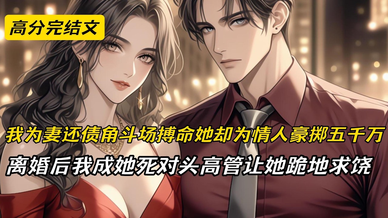 季慕青为替妻还债进角斗场搏命，却发现她是亿万富豪，为情人加价五十万看他被犀牛撞死。濒死时她只转五百块。签离婚协议远走隐国，入职她死对头沈悦心公司。她追来跪求复合，他当众牵手新老板让她签字离婚#完结文