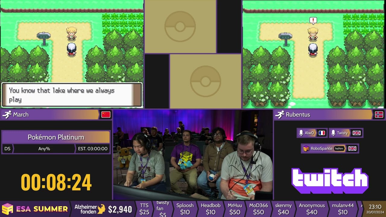 Pokémon Platinum [Any%] by linewashere and Rubentus - #ESASummer24