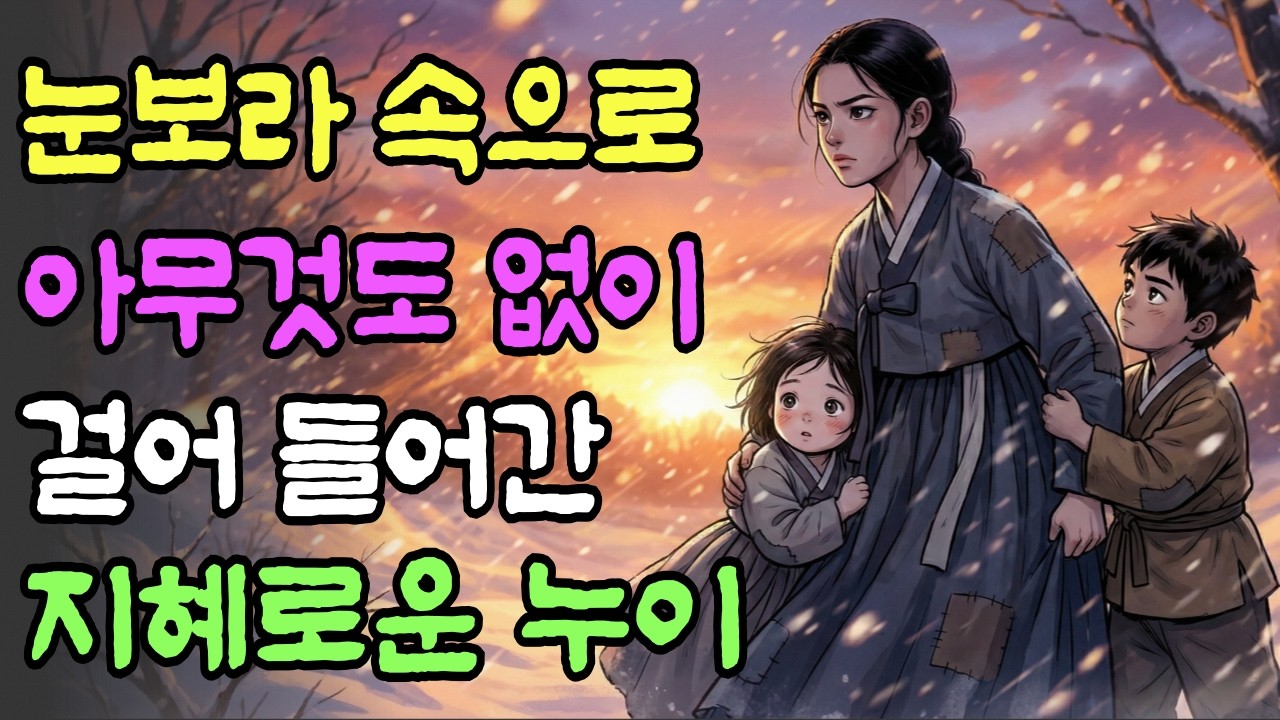 가족의 생존을 위해 자신의 인생을 희생하고 남의 집 식모로 들어간 지혜로운 누이 | 옛날이야기 | 야담 | 오디오북 | 수면동화 | 민담