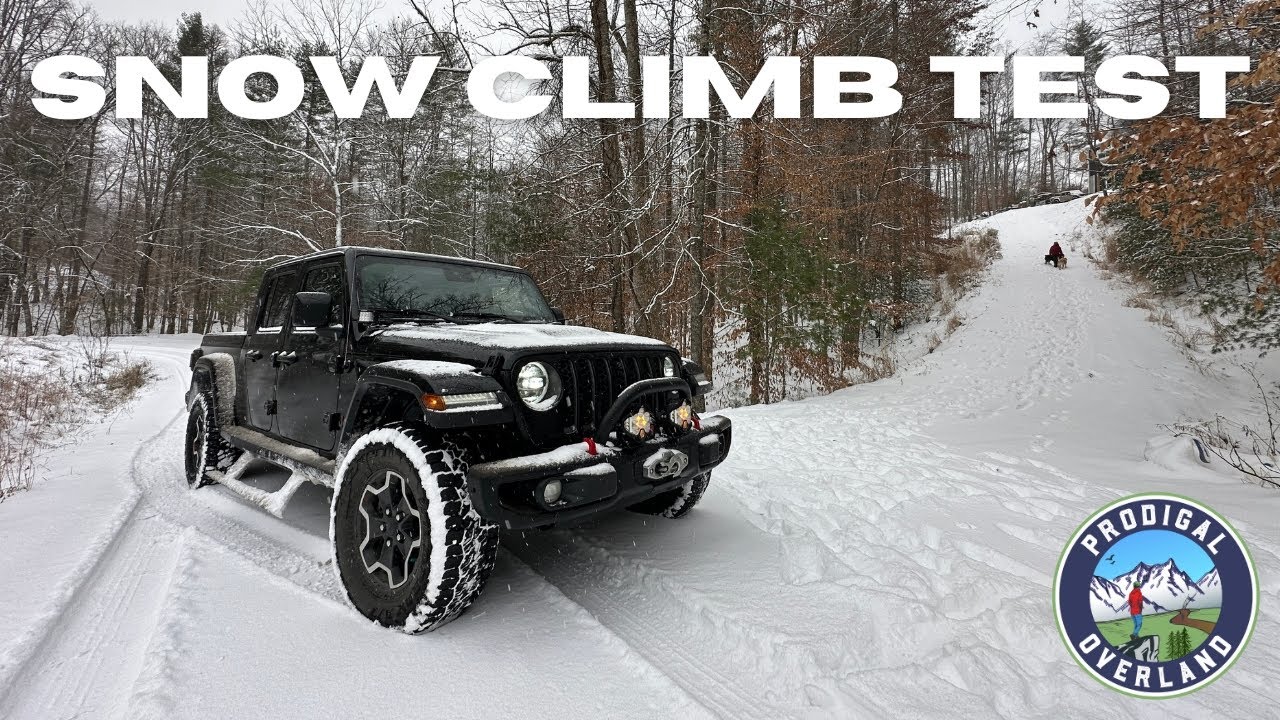 Jeep Gladiator 2WD vs. 4WD | Snow Climb!