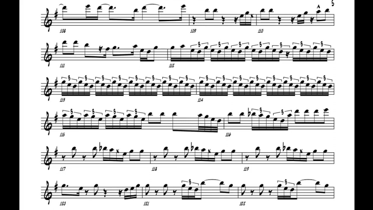 Jimmy Sax Worakls Blue Original Mix Alto Sax Sheet Music