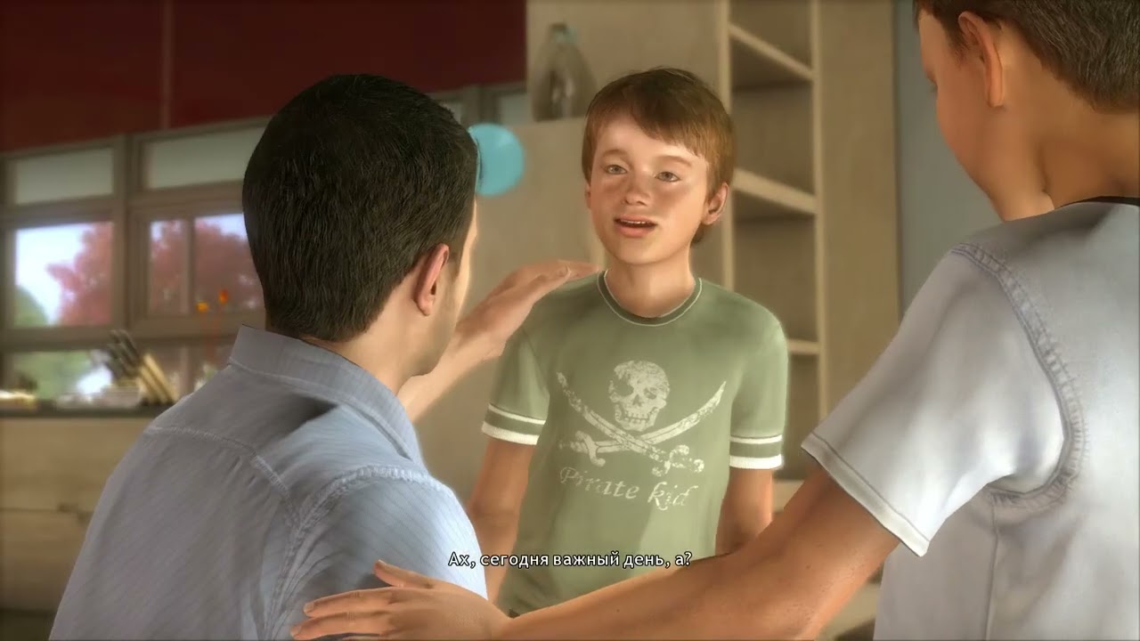 Heavy rain ◑﹏◐ играю с детьми 1 с русской озвучкой