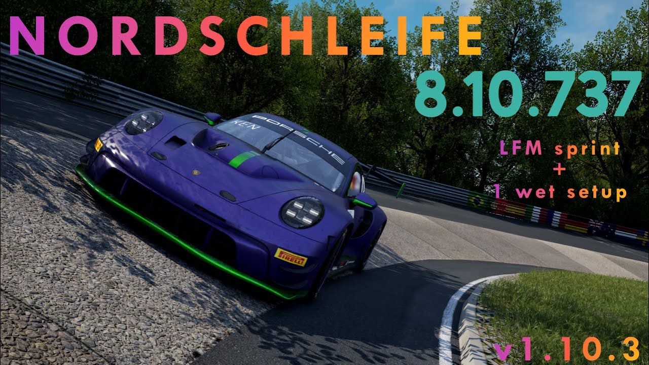 Porsche 992 GT3 R Nordschleife race setup ACC v 1 10 3