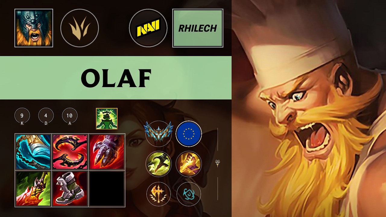 (NAVI Rhilech) Olaf Jungle vs Skarner - EUW Challenger Patch 26.10