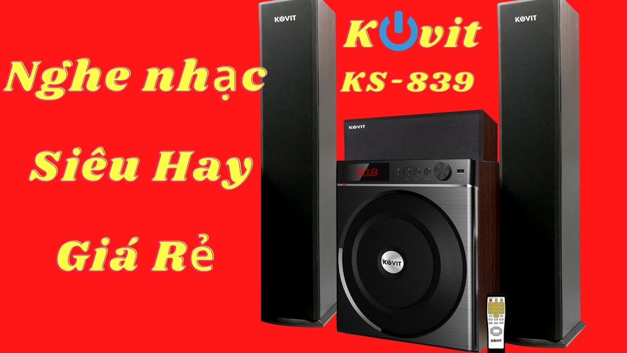 Loa nghe nhạc bluetooth|Kovit KS 839|Xem phim nghe nhạc Siêu Hay|chấp nhiều loa trong tầm giá