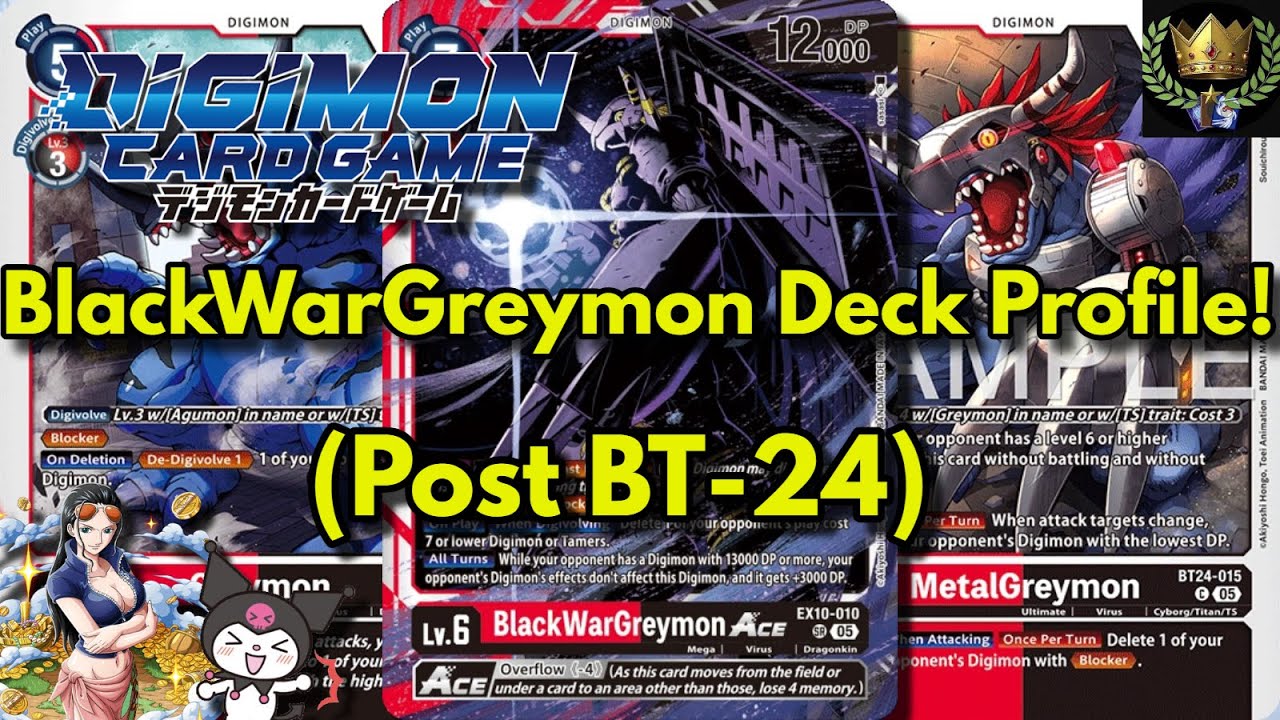 UPDATED BlackWarGreymon/Gaiomon Deck Profile! (Post BT-24) #digimon #digimontcg #digimoncardgame